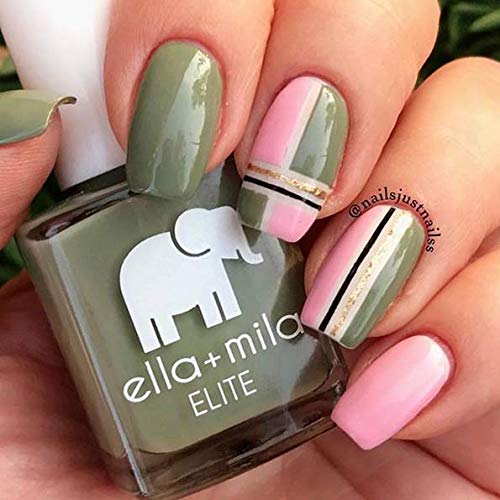 ella+mila Professional, Quick Dry, Long-Lasting & Chip-Resistant Green Nail Polishes (Paradise Isle - 0.45 fl oz) Beauty & Personal Care ella+mila