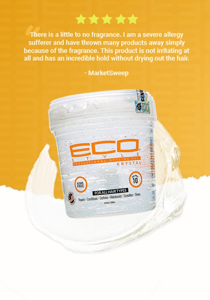 Ecoco Eco Style Hair Gel Krystal - Strong Hold - Ideal For Any Hair ...