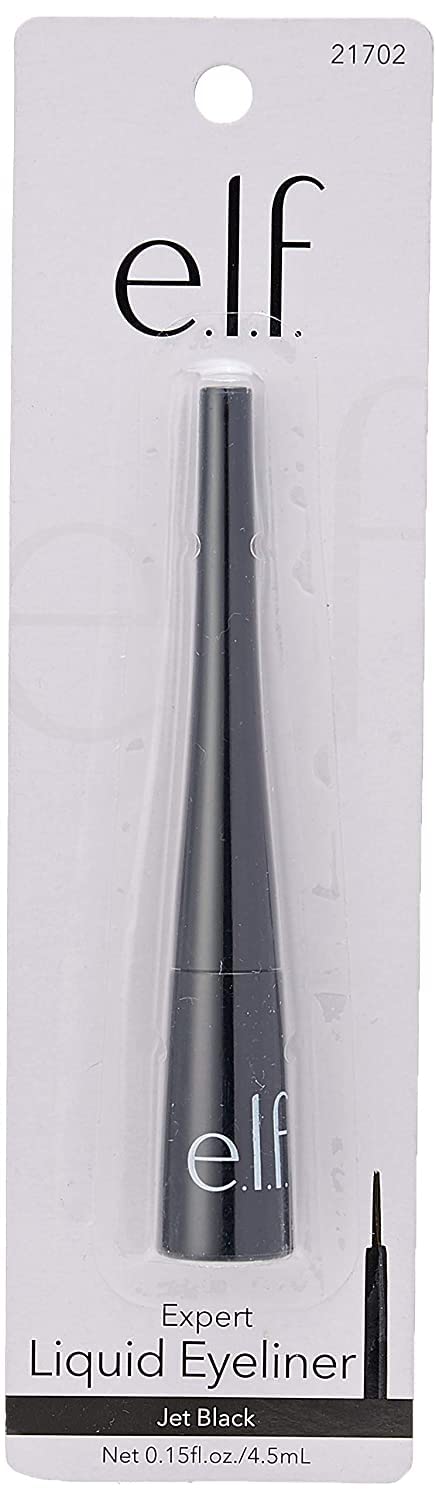 e.l.f. Expert Liquid Liner, Jet Black, 0.15 Fluid Ounce