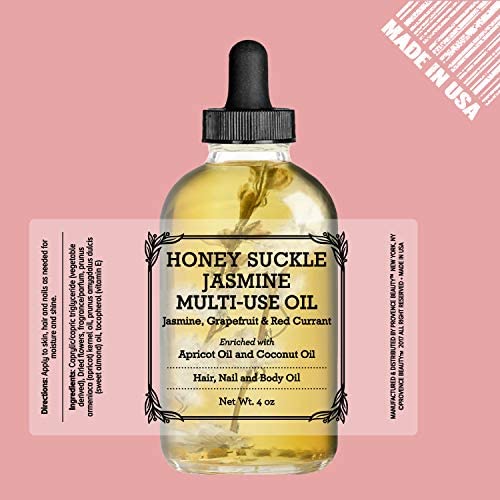 BEAUTE DE PROVENCE Honey Suckle Multi-Use Face, Body & Hair Oil - Hydrates Skin, Restores Shine - With Apricot, Coconut Oil & Vitamin E - 4 Fl Oz Beauty and Personal Care BEAUTE DE PROVENCE