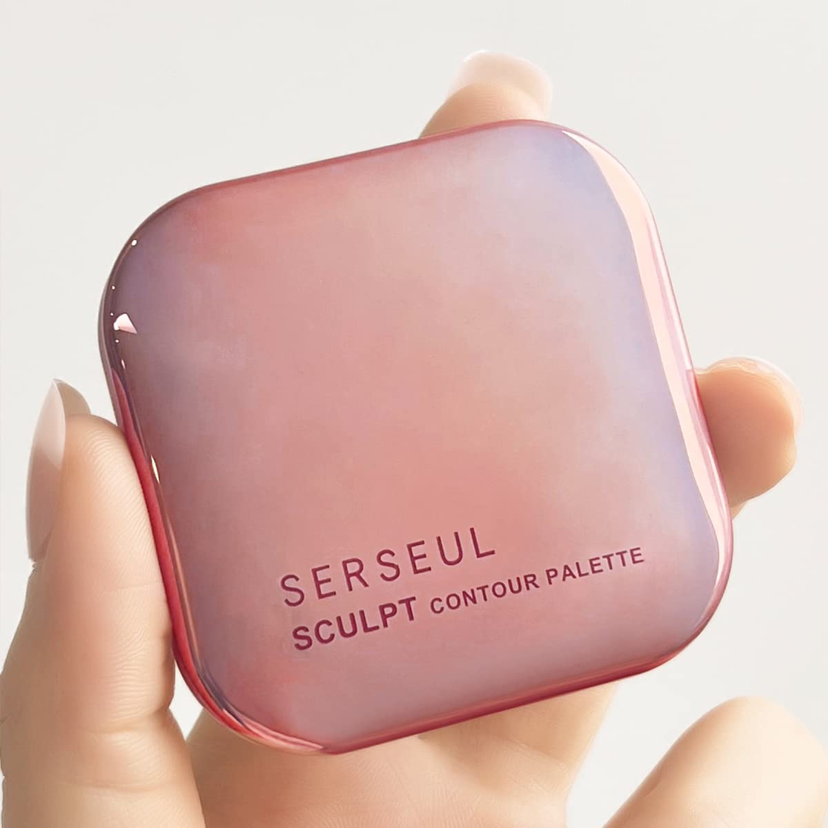 SERSEUL Face Sculpting Contour Palette, Blendable Silky Texture Contour Powder, Multiuse Baked Makeup Palette, Pigmented Cool Toned Bronzer for Light