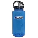 Nalgene On The Fly BPA-Free Water Bottle, Blue with Black, 32 Oz