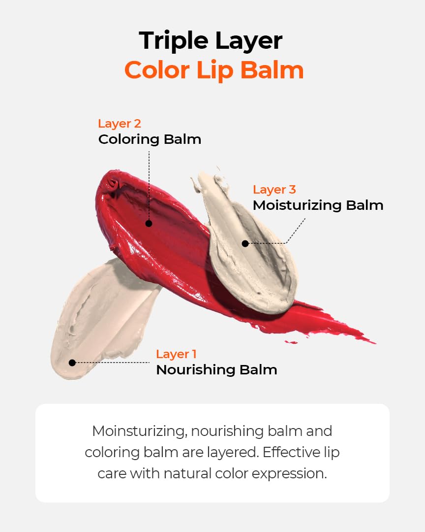 Grafen Triple Lip™ Tinted Lip Balm - Natural Color Lip Care with Moisture, MATT FINISH, Nourishing Oils for Soft & Healthy Lips (Multiple Shades) Beauty and Personal Care GRAFEN