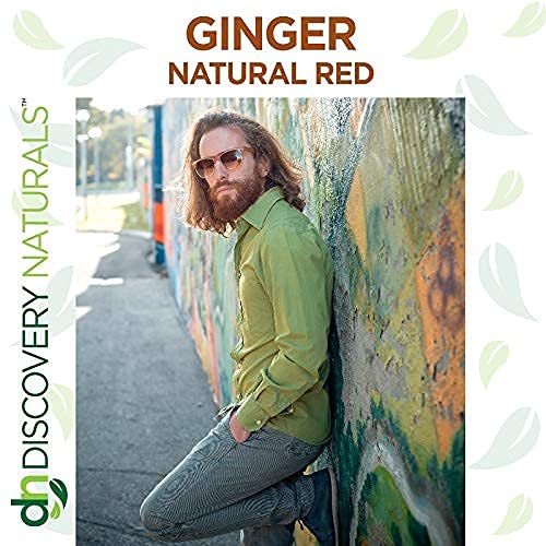 Red Henna Hair Color For All Kit | 100% All Natural Hair Dye & Beard Dye Powder (Ginger Natural Red) Organic, Herbal & Vegan Chemical & Cruelty Free