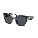 Tory Burch Sunglasses TY 7184 U 192987 Black With Ivory Piping