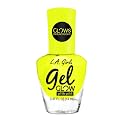 L.A. Girl Gel Glow Nail Polish 0.47 oz- 8 Colors, No UV Light Needed, Gel like Finish Polish (LED Glare) Beauty & Personal Care L.A. COLORS