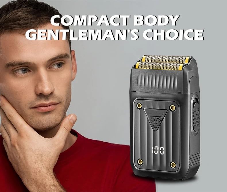 Electric Shaver Professional Hair Trimmer Rechargeable Shaving Barber Beard Foil for Men Beauty and Personal Care QDKVTNDJZ