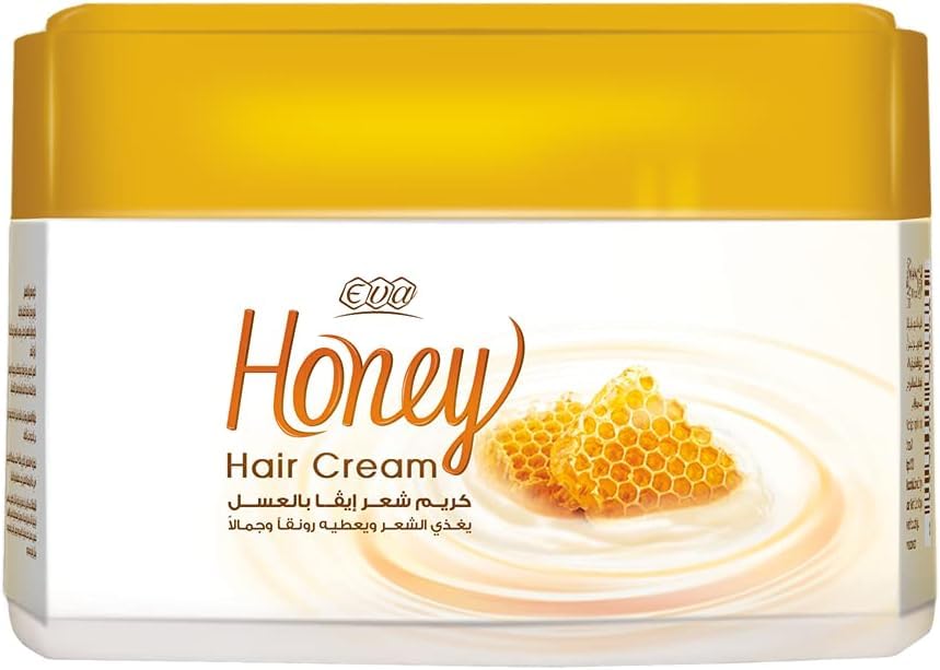 EGYPT EXPORT Eva Honey Hair Cream for All Hair Types, All the Benefits of Pure Honey, Soft, Shiny, Radiant Hair with a Touch of Elegance (Large Pack
