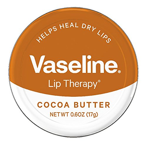 Vaseline Lip Therapy Lip Balm Tin, Cocoa Butter, 0.6 oz