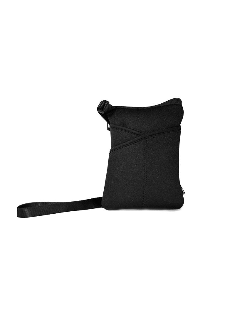 NuPouch Sling Hipster Cross Body Purse Women's Handbag, Black, 7 x 5 x 0.5 Inch