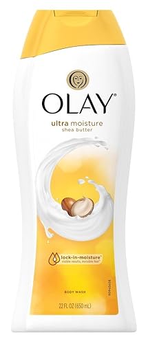 Olay Body Wash Ultra Moisture Shea Butter 22 Ounce (650ml) (6 Pack)