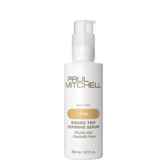 Paul Mitchell Round Trip Defining Serum, Flexible Hold, Touchable Finish, For Curly + Wavy Hair, 5.1 fl. oz