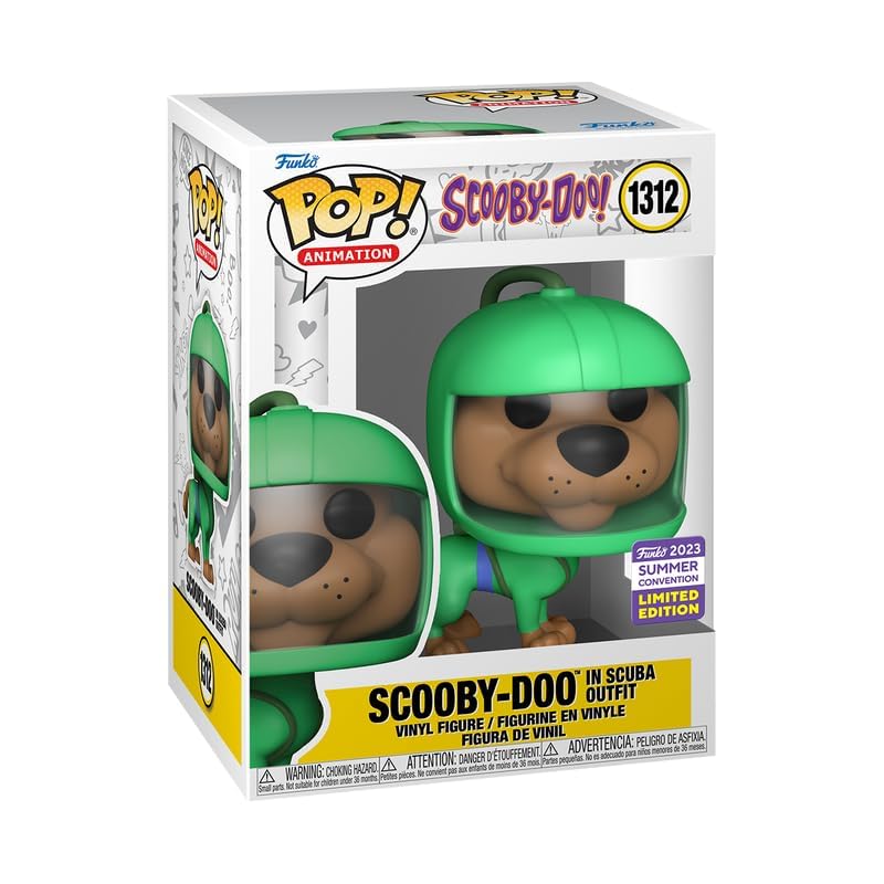 Funko Pop! Scooby-Doo in Scuba Outfit Summer Convention Exclusive Multicolor Figure #1312
