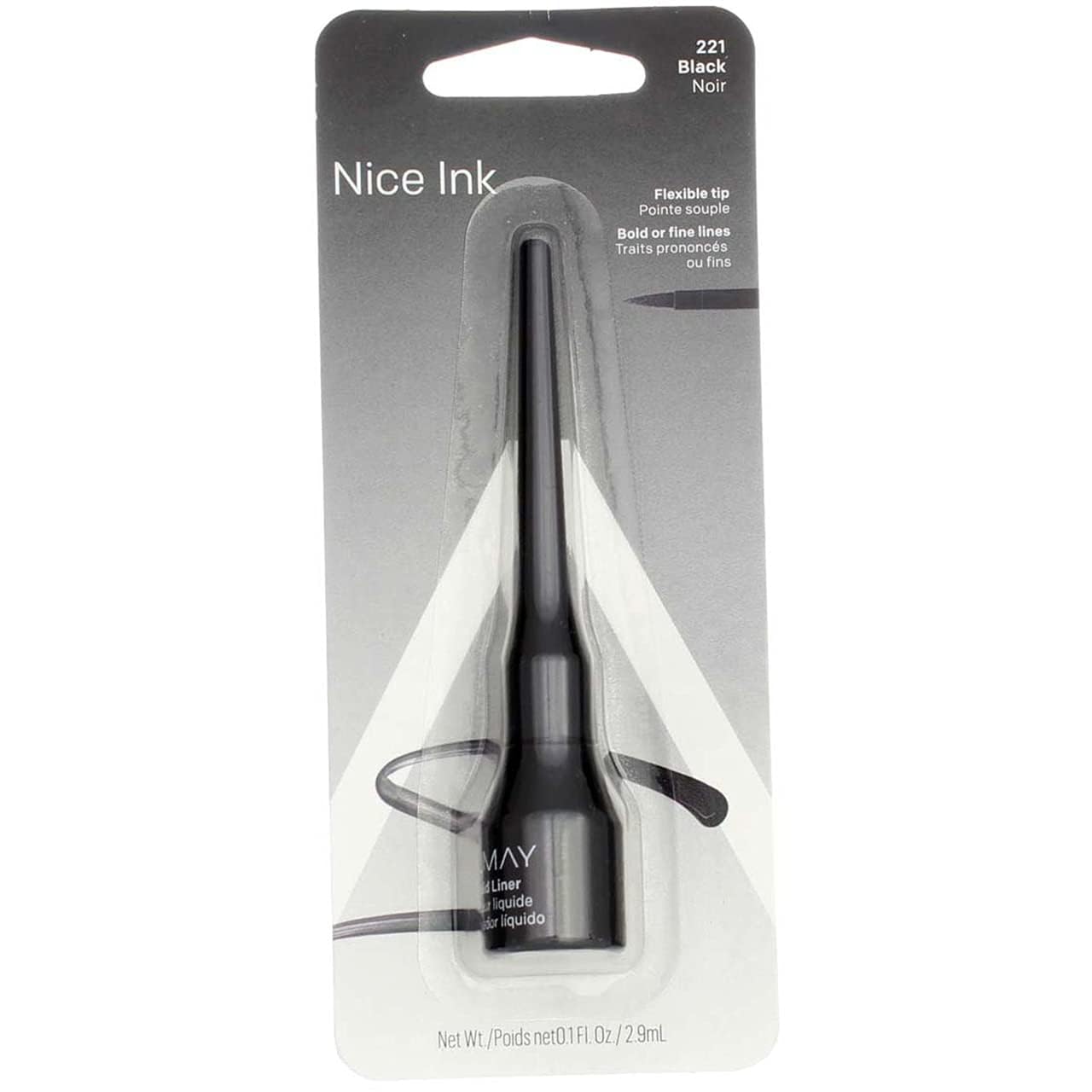 Liquid Eyeliner # 221 Black Noir by Almay for Women - 0.1 oz Eyeliner