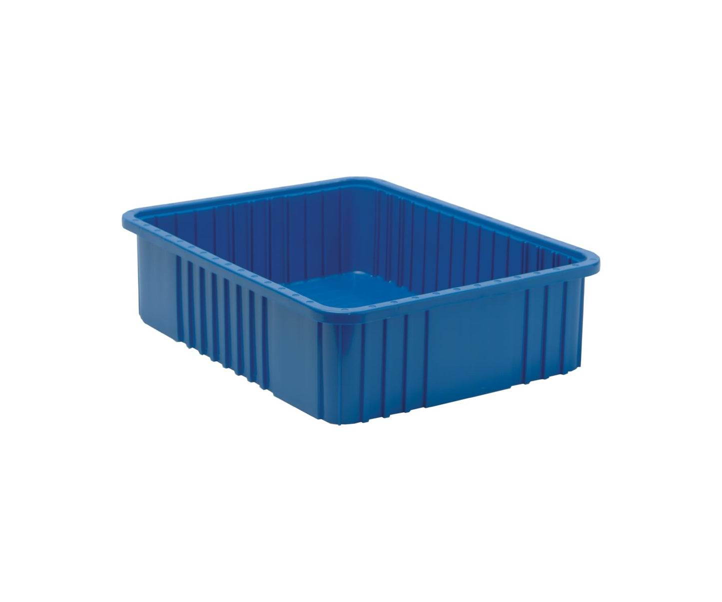 Quantum Storage DG93060BL Dividable Grid Storage Container, 22-1/2" L x 17-1/2" W x 6" H, Blue (Pack of 3)