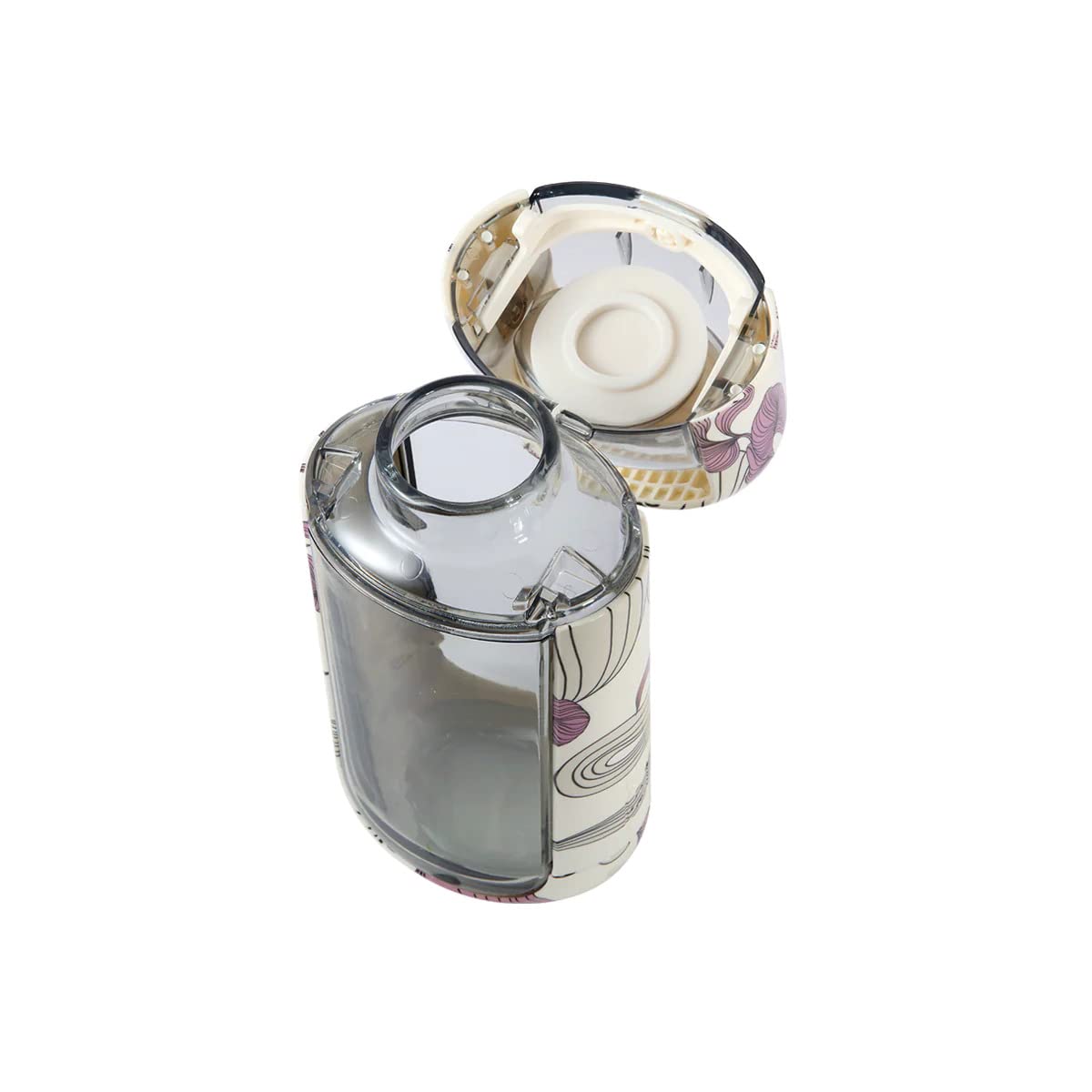 KOR One Planet 13.5oz Tritan Water Bottle with Lid Safety Lock, One Click Open Cap and Ergonomic Carry Handle - Features Unique Water-Dipped Designs…