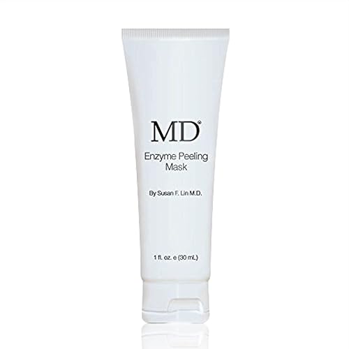 MD Enzyme Peeling Mask for Sensitive Skin - Gentle Exfoliating Gel with Papaya & Pineapple Enzymes - Professional Brightening Peel-Off Mask for Clear
