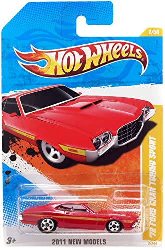 Hot Wheels 2011, '72 Ford Gran Torino Sport 2/244. 2011 New Models. 1:64 Scale