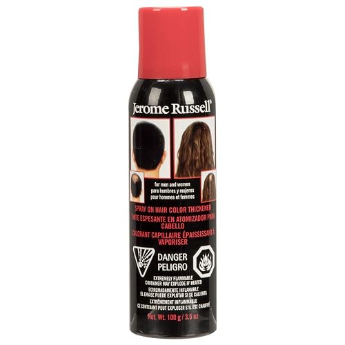 Jerome Russell Hair Color Thickener For Thinning Hair, Silver/Gray, 140 ml