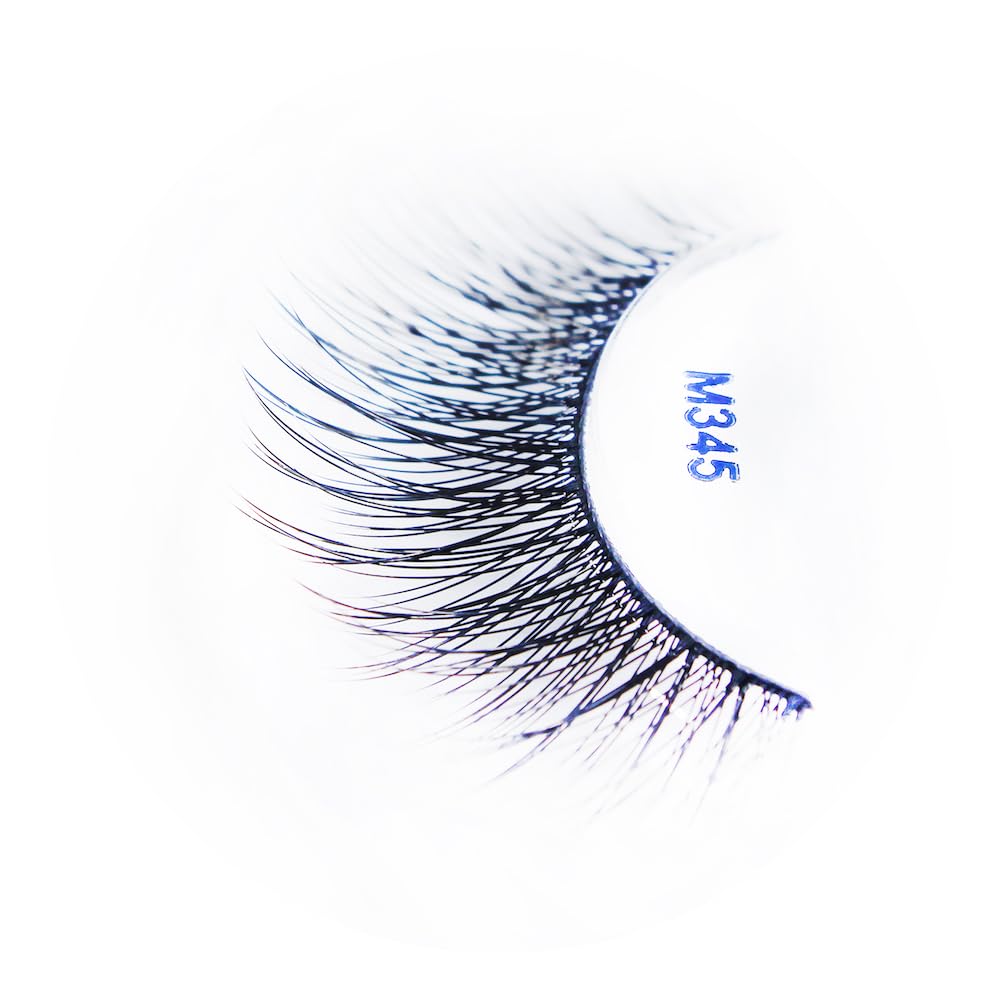 "4 Pairs" of Miss 3D Volume Tapered False Eyelash Extension M345