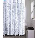 spring Home Romance Lace Fabric Shower Curtain with an Attached Valance, 70 X 72 Long