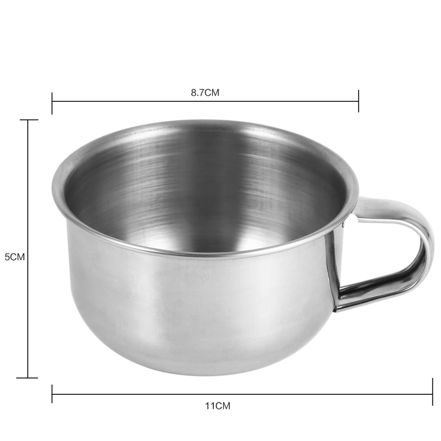 MAVIS LAVEN Stainless Steel Men's Shave Soap Bowl, Metal Shaving Soap Mug Bowl Cup Shaver Men Face Cleaning Soap Bowl Beauty and Personal Care MAVIS LAVEN