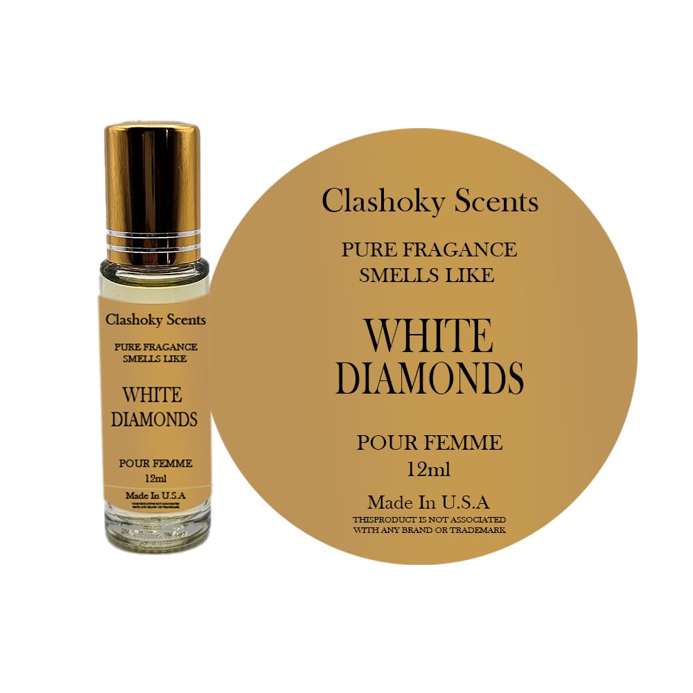 Clashoky Fragrance Perfume Oils White Diamonds Perfume Roll On Body Oil for Women (12ml) (Pack of 1)
