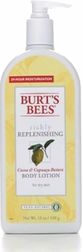 Burt's Bees Richly Replenishing Body Lotion, Cocoa & Cupuacu Butters 12 oz (Pack of 2)