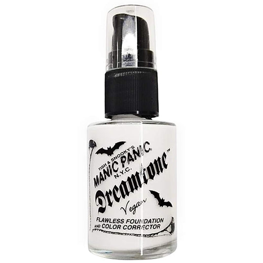 MANIC PANIC Dreamtone White Foundation for Goth Makeup - Oil-Free, Full Coverage Liquid Foundation & Skin Toner - White Base for Gothic Makeup