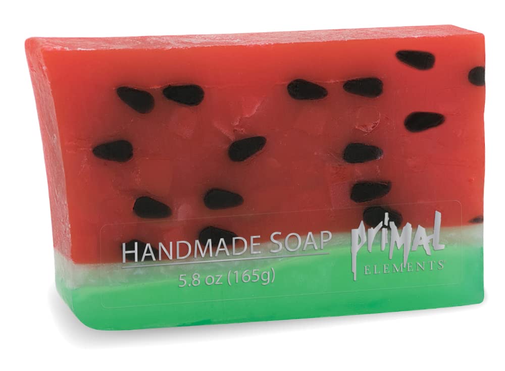 Primal Elements Wrapped Bar Soap, Watermelon, 5.8 Ounce