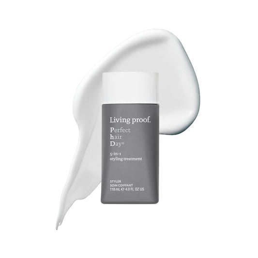 Living Proof Perfect Hair Day 5-in-1 Styling Treatment - Conditions, Smooths, Volumizes, Adds Shine, Heat Protection up to 450°F, 4 oz