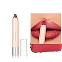 Easilydays Red Lipstick Crayon - Long-Lasting Waterproof Lipstick & Lip Stain, Full Coverage, Non-Stick Lip Tint (#08)