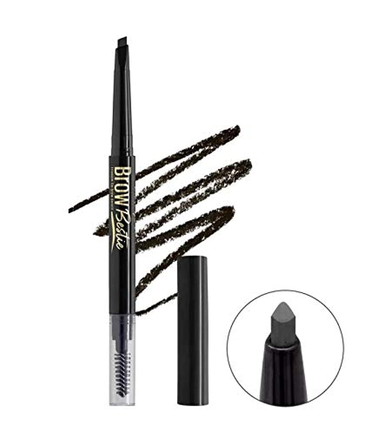 L.A. Girl Brow Bestie Triangular Auto Pencil, Black Brown GBP378