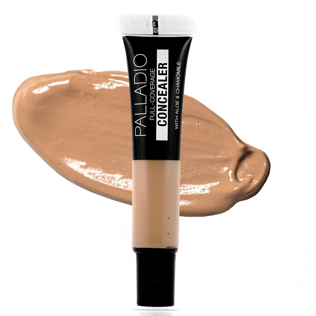 Palladio Full Coverage Concealer - Creamy Face & Under Eye Formula, Disguises Dark Circles, Blemishes, Fine Lines, Evens Skin Tone (Macchiato)
