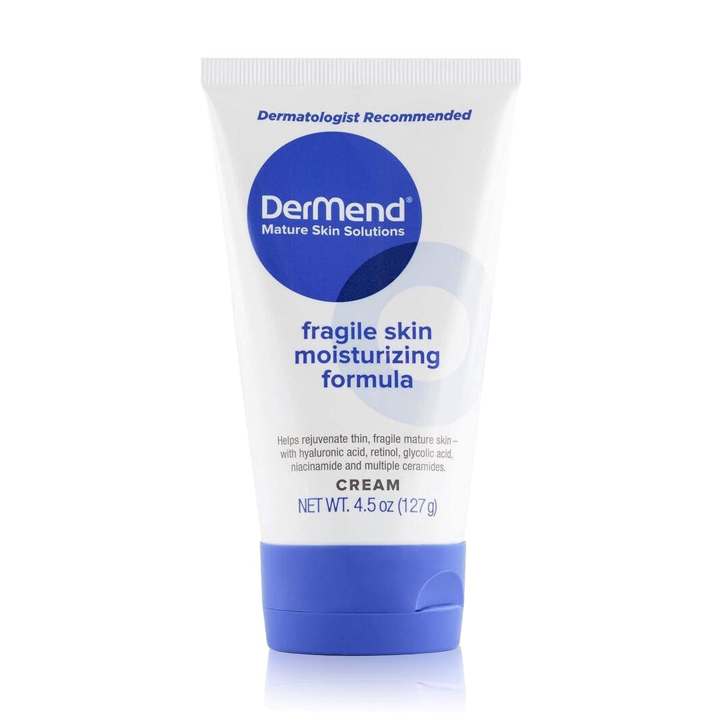 Dermend Specialized Fragile Skin Moisturizing Cream: Formula to Restore & Rejuvenate - Daily Anti Wrinkle Cream for Firming & Strengthening Thin