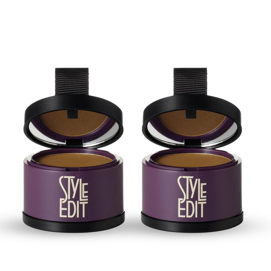 Style Edit Root Touch Up Powder | Temporary Hair Color for Gray Roots and Thinning Hair | Salon-Quality, Transfer-Resistant Hair Concealer | Medium Beauty & Personal Care STYLE EDIT