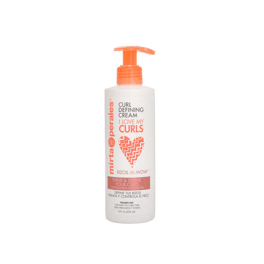 Mirta De Perales, Curls Defining Cream for Wavy, Curly & Coily Hair | Hydrating Curl Cream with Coconut Oil & Shea Butter | Defines, Smooths