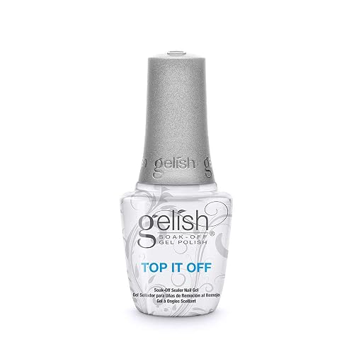 Gelish Top It Off High-Gloss Gel Nail Polish Top Coat Sealer, 0.5 oz Beauty & Personal Care Gelish