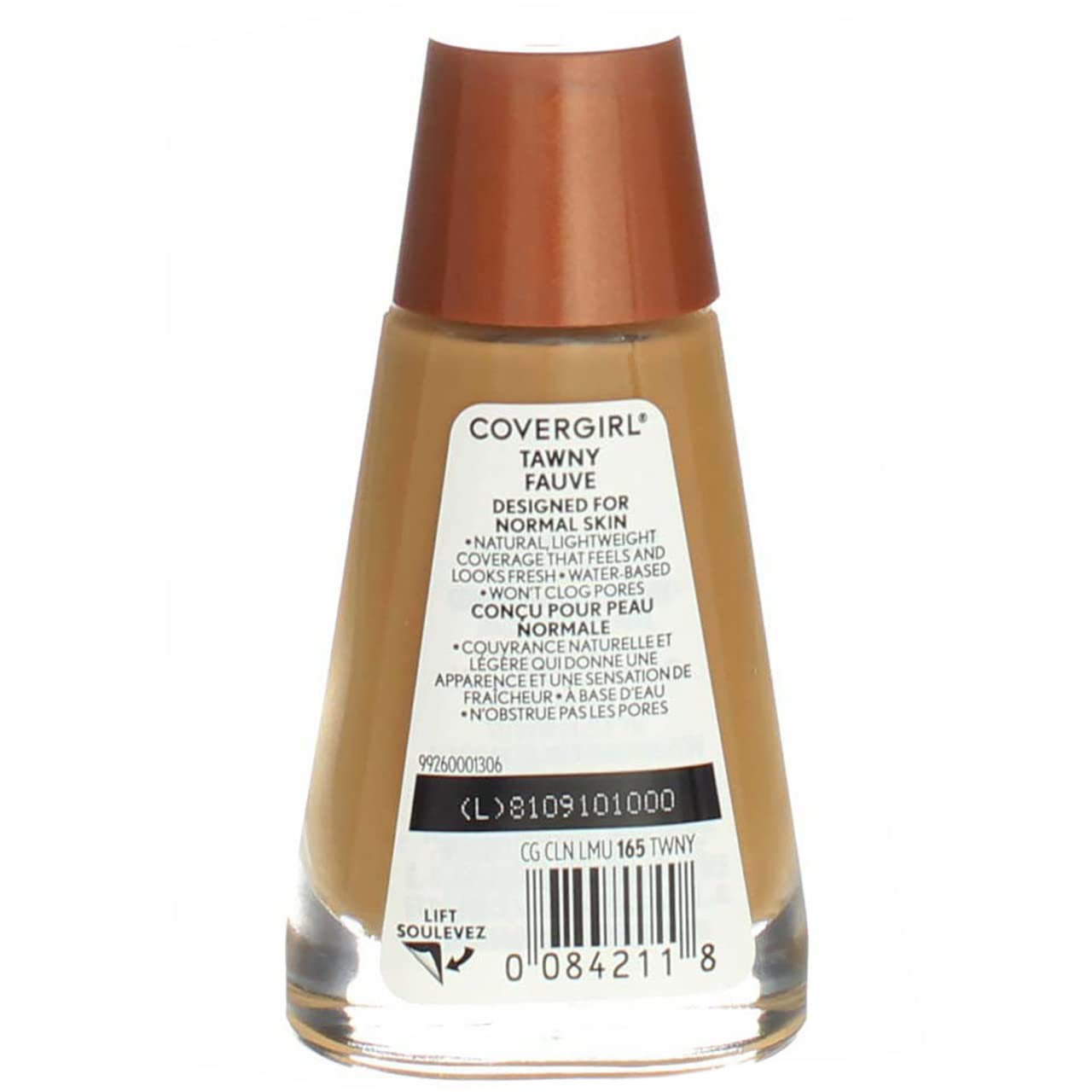 COVERGIRL Clean Liquid Makeup, Tawny (N) 165, 1.0-Ounce Bottles (Pack of 2)