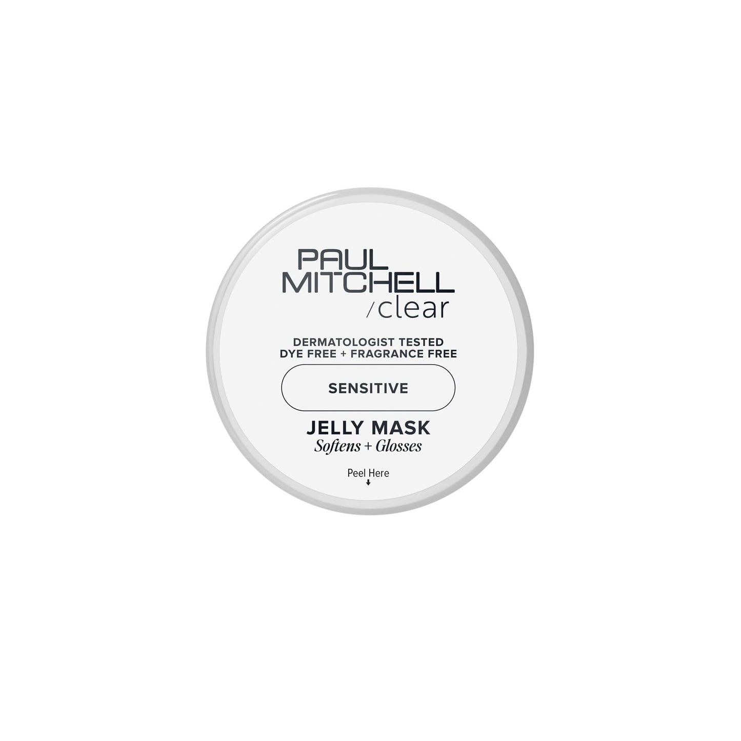Paul Mitchell Clear Jelly Mask, Fragrance Free Hair Mask, For Sensitive Scalp + Skin, 2 oz