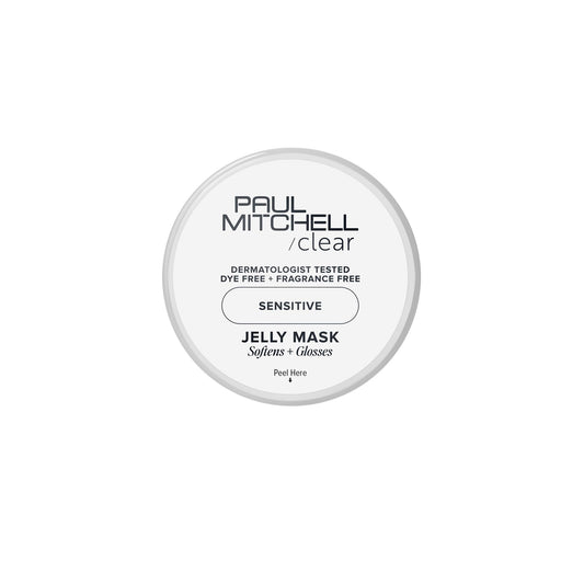 Paul Mitchell Clear Jelly Mask, Fragrance Free Hair Mask, For Sensitive Scalp + Skin, 2 oz