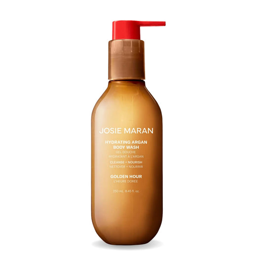 Josie Maran Vanilla Vibezzz Hydrating + Cleansing Argan Oil Body Wash 8.45 oz / 250 mL, Moisturizing Gel Cleanser for Dry Skin, Vanilla Bean & Juniper Beauty & Personal Care Josie Maran