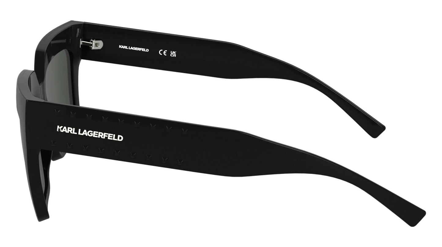 KARL LAGERFELD Women's Sunglasses KL6181S - Black with Solid Smoke Lens