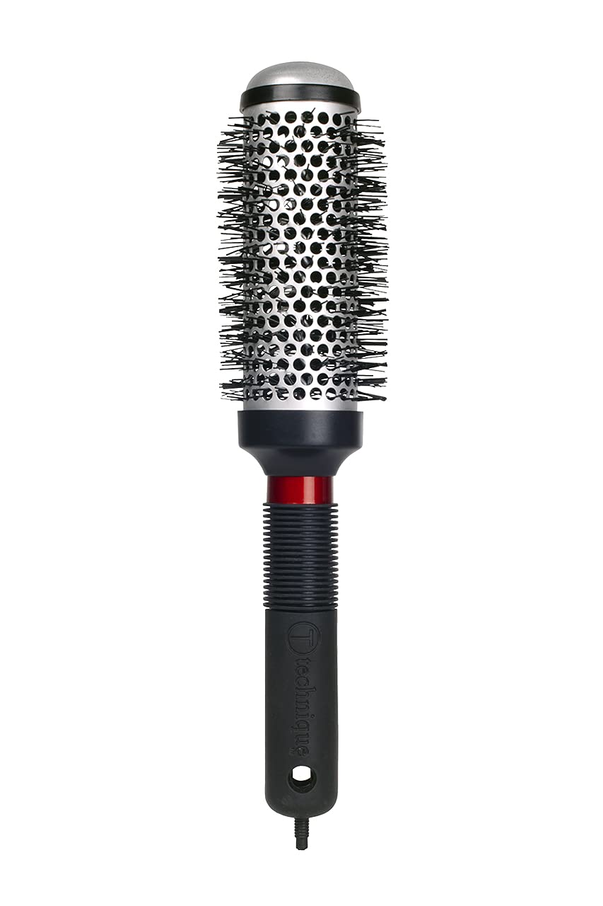 Cricket Technique Thermal Hair Brush #350 1.5” for Curling, and Styling - Heat-Retaining Barrel with Anti-Static Tourmaline Bristles, Round Thermal