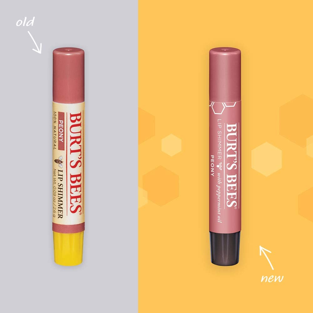 Burts Bees Peony Lip Shimmer, 0.09 OZ
