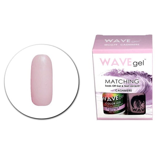 WAVEGEL Soak-0ff Gel & Nail Lacquer Matching Duo Set - Cashmere - WCG79-79 I 0.5 Oz
