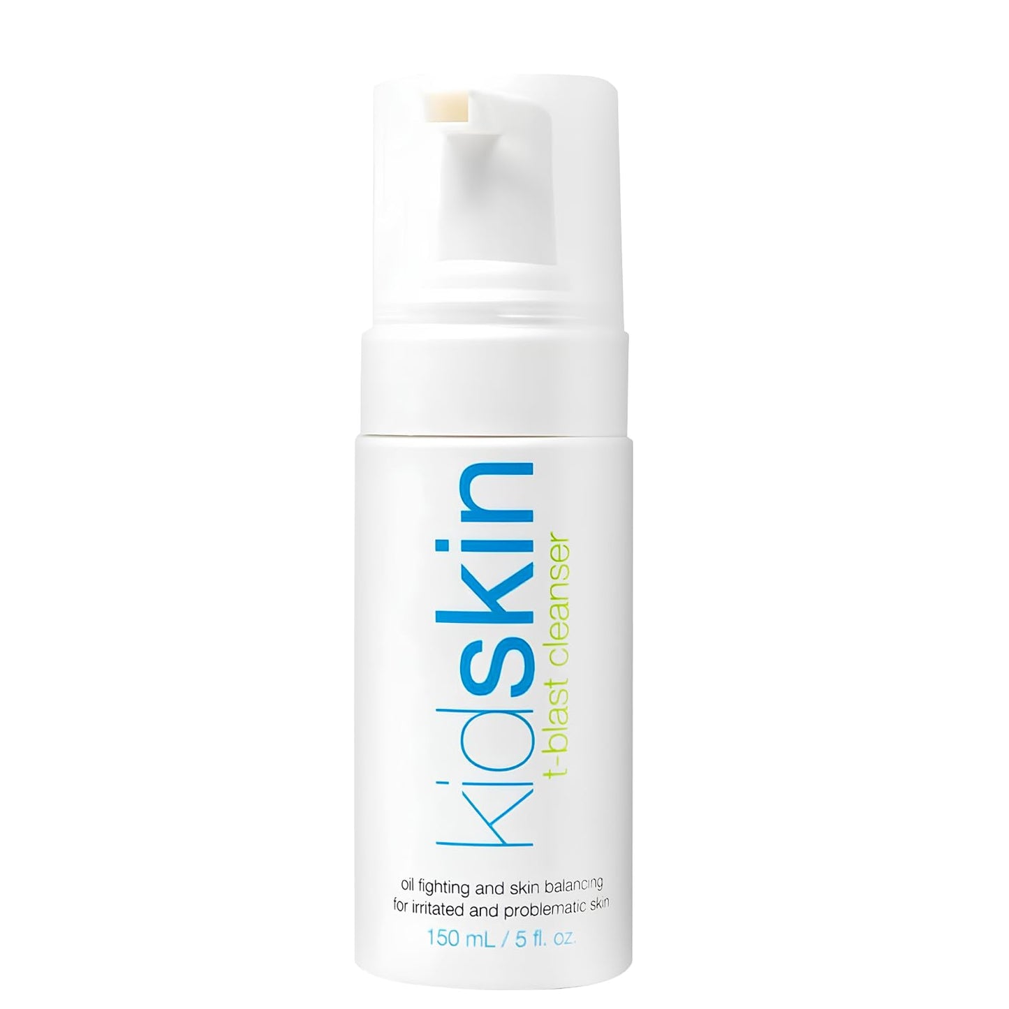 Kidskin T-Blast Facial Cleanser, Gentle Face Wash with Tea Tree Oil, Spot Skin Care for Kids and Teens, Non-Drying Natural Cleanser for Oily or Dry