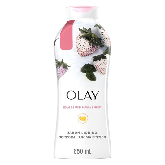 Olay Fresh Outlast Body Wash, White Strawberry & Mint, 22 Fl Oz, 1 Pound