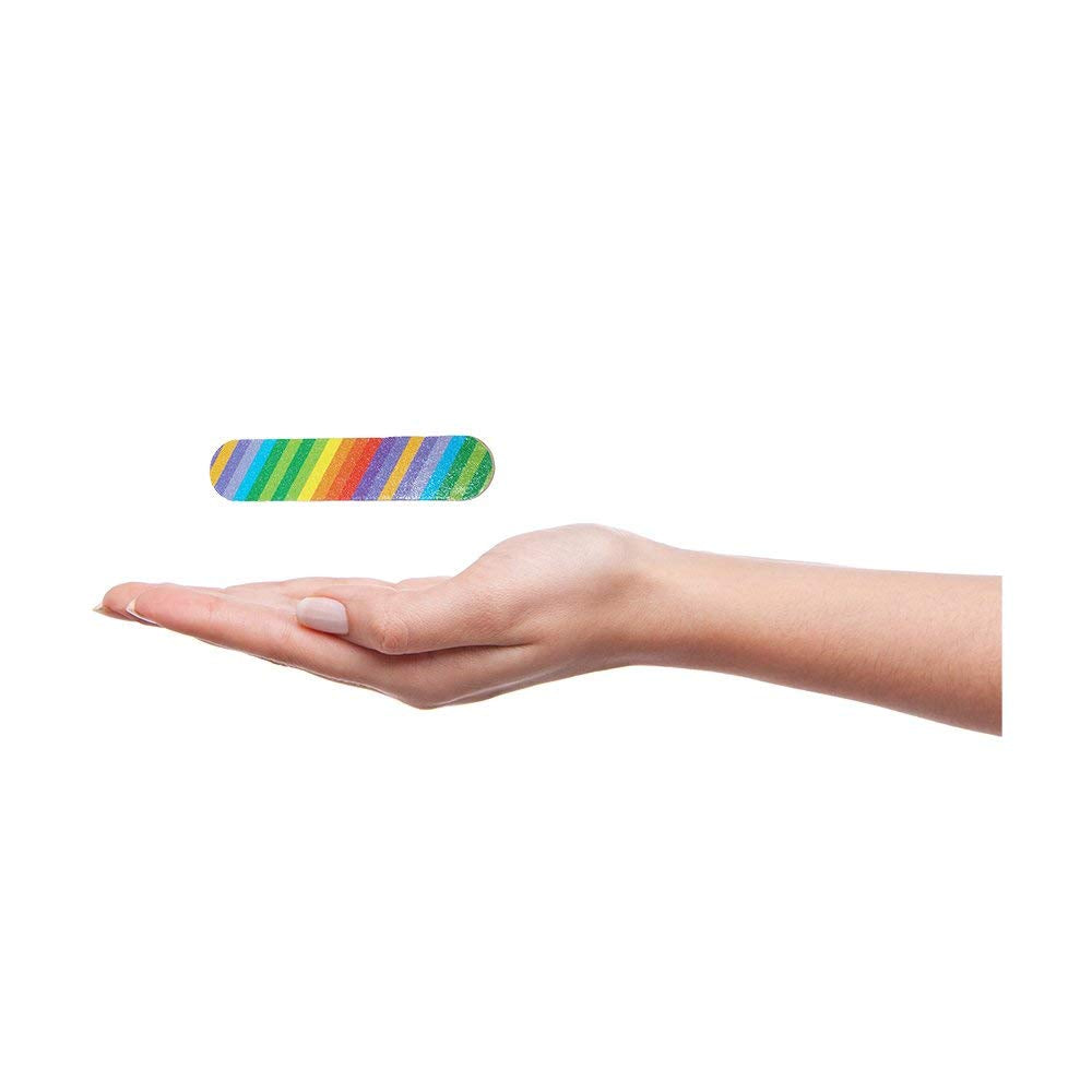 ZMOI (1 Dozen) Colorful Girly Mini Emery Board Nail Files