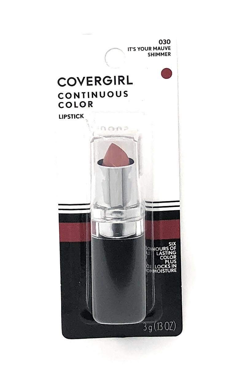 CoverGirl Continuous Color Lipstick, It'S Your Mauve 030, 0.13-Ounce Bottles (Pack of 2)